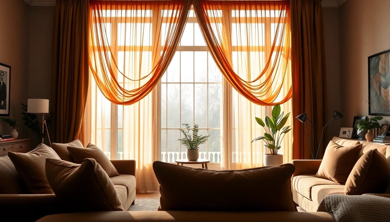 Dompel jezelf onder in de elegantie van dikke gordijnstof die sfeer toevoegt aan jouw kamer.