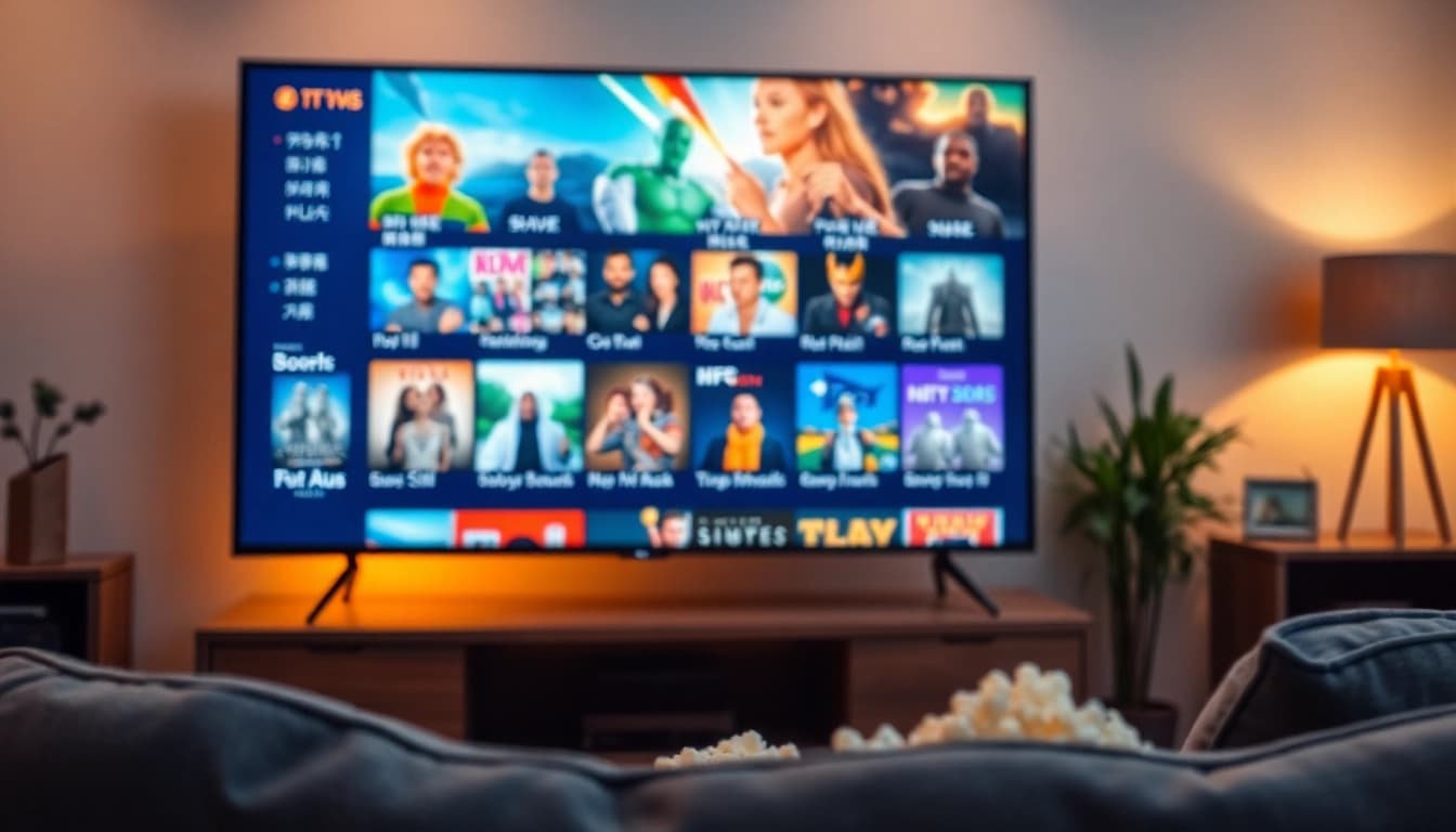 티비위키 누누티비에서 제공하는 매력적인 콘텐츠가 가득한 TV 화면.