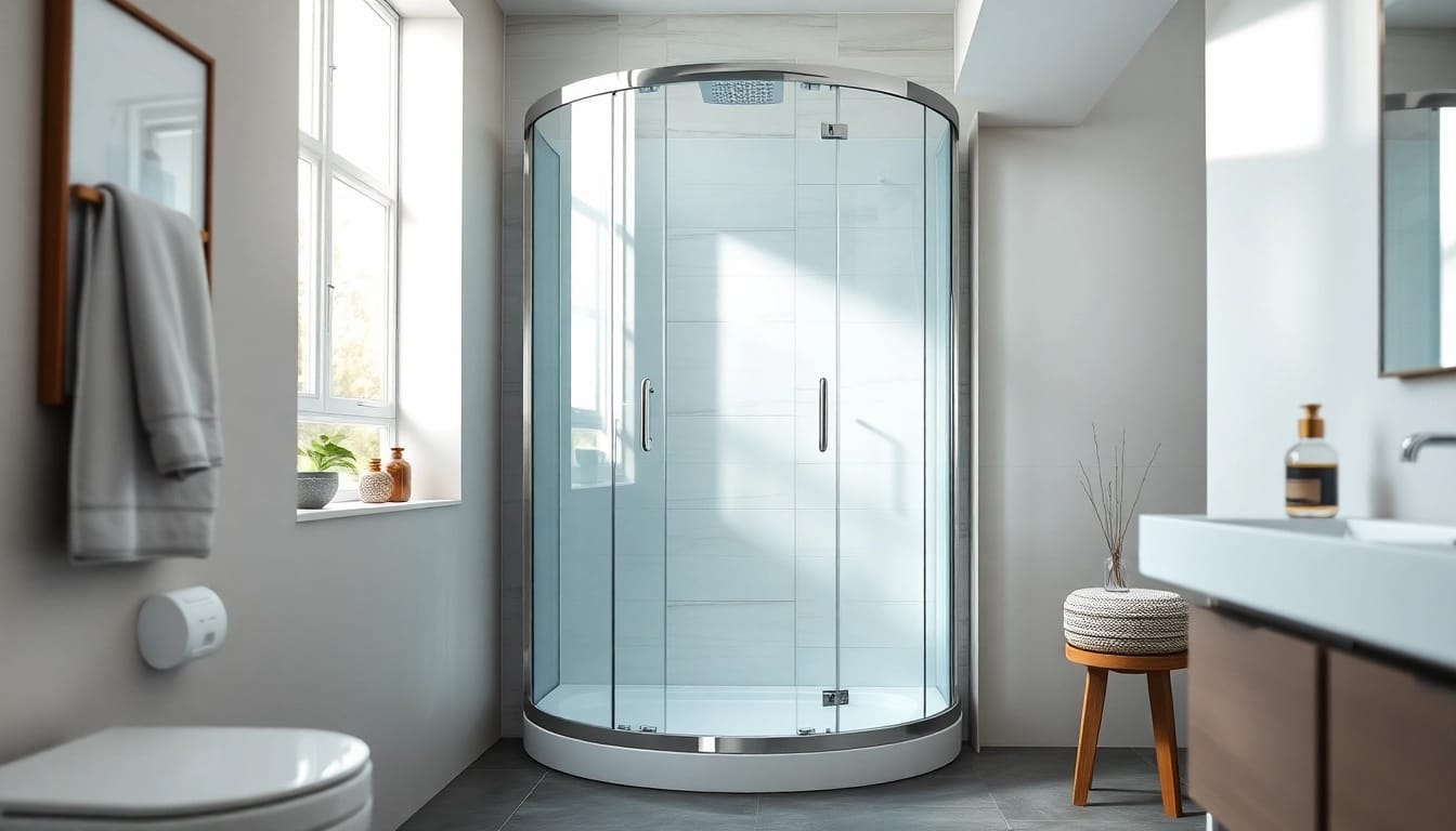 Die sonni Duschkabine 100x100 zeigt modernes Design und Eleganz in einem Badezimmer.