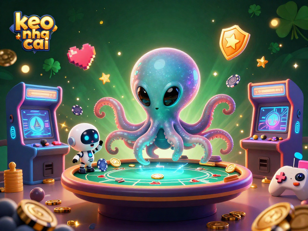 Engage with exciting keo nha cai gaming through a vivid cosmic poker scene filled with dynamic elements.