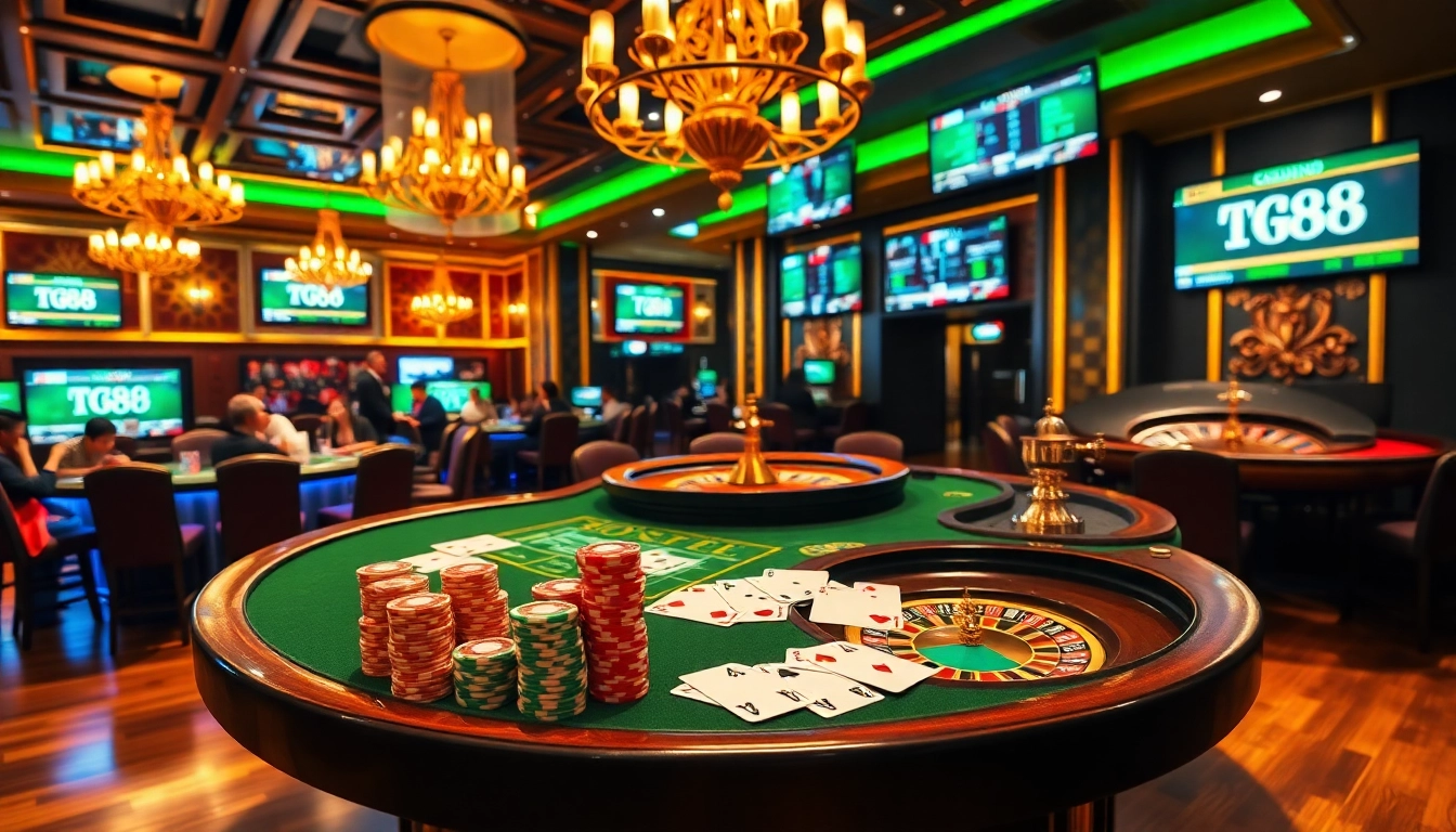 Experience the thrill of tg88 gaming with vibrant casino interactions and high-stakes excitement.