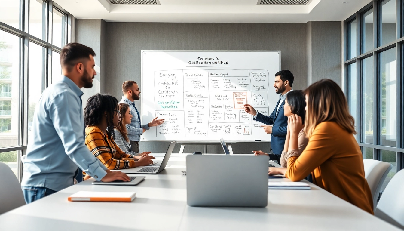 Engage in options to get certified at a vibrant seminar with collaborative professionals.