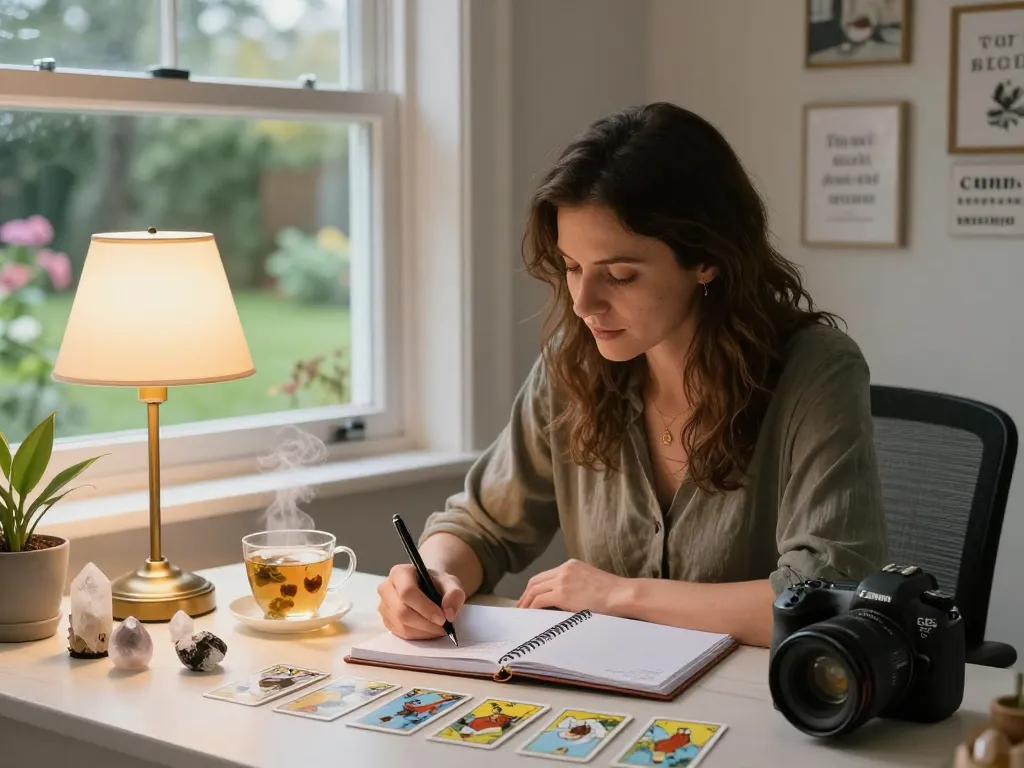 Discover why do I attract emotionally unavailable partners through journaling and reflection in a cozy home office.