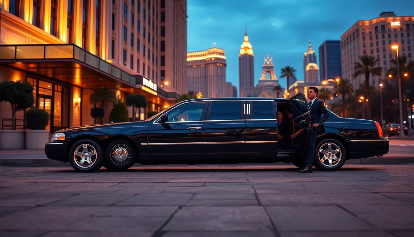 Hollywood Town Car and Limousine showcases luxury transport with a professional chauffeur in Los Angeles.