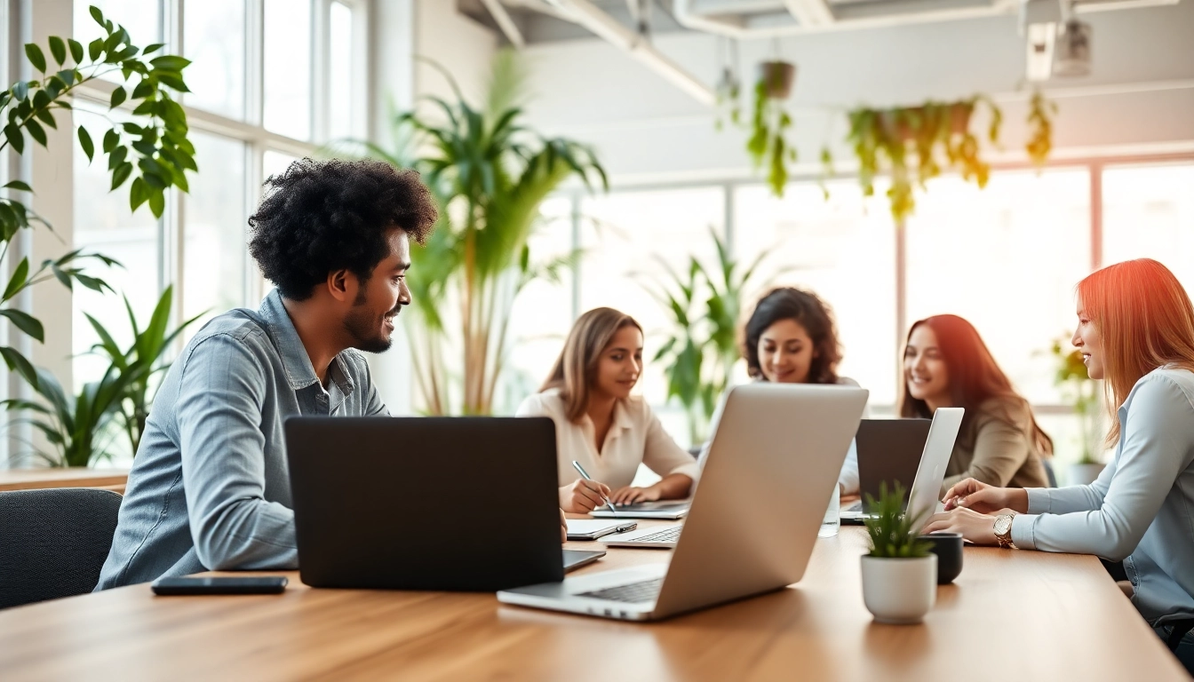 Discovering reliable msp companies near me through a team of IT professionals in a modern office.