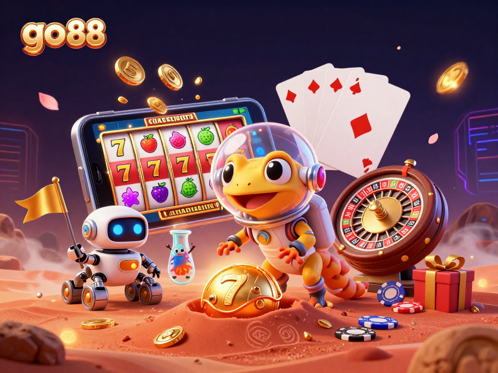 Experience the excitement of go 88 with an alien themed slot adventure and vibrant casino elements!