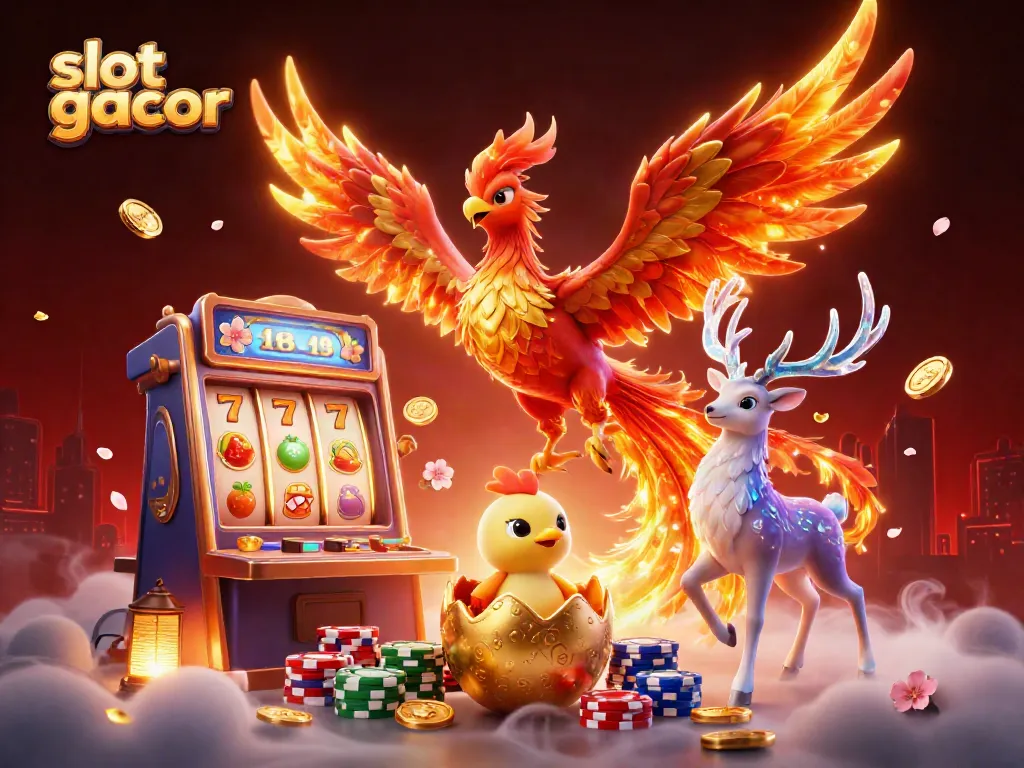 Experience the thrill of slot gacor with vibrant phoenix and exciting casino elements.