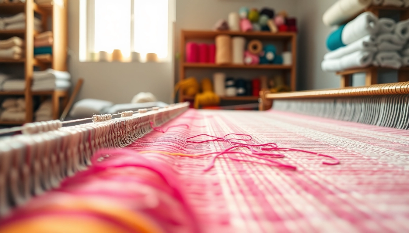 Katoen fabric being woven by a skilled artisan, showcasing the beauty and craftsmanship.