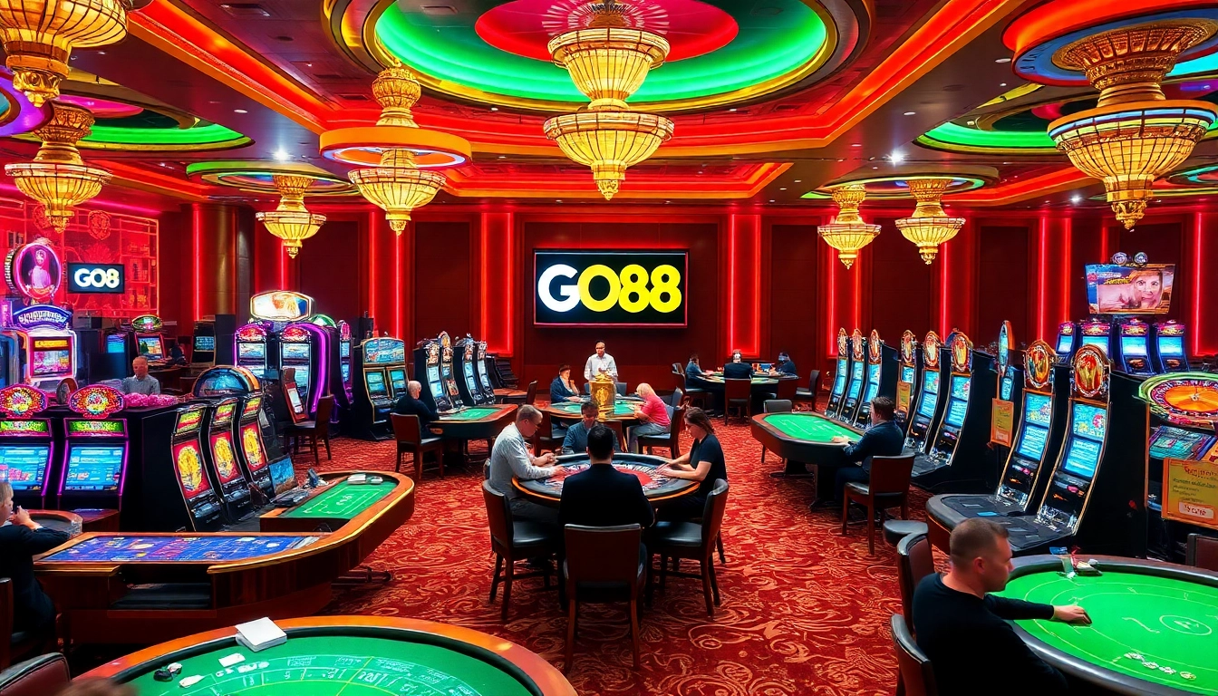 Experience excitement at GO88 with vibrant casino games and player interactions.