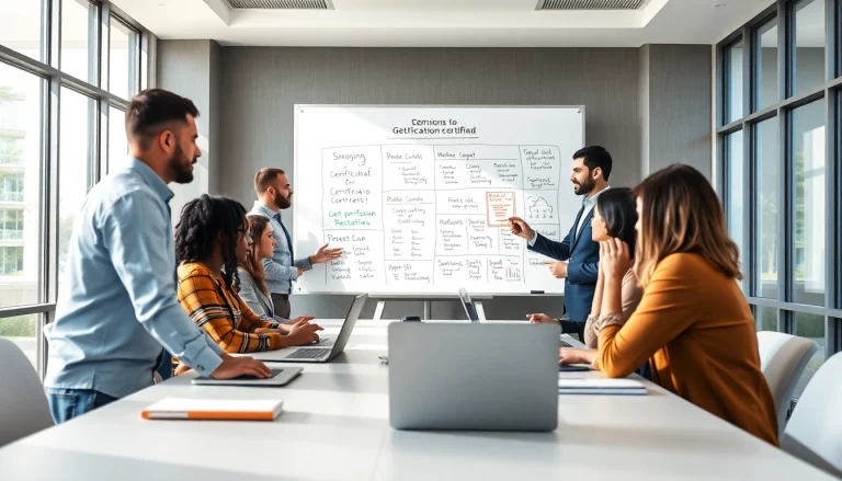 Engage in options to get certified at a vibrant seminar with collaborative professionals.