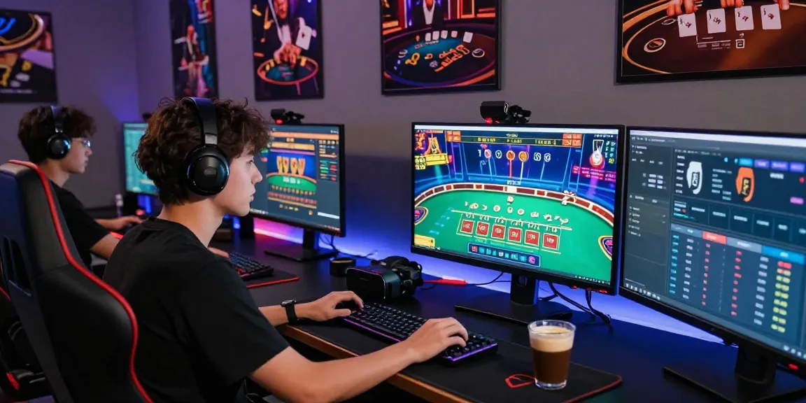 Engaged player strategizing in a thrilling baccarat game online, showcasing immersive gaming environment.