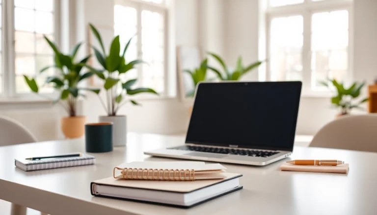 Showcase effective workspace essentials from https://amc-essentials.com/ for productivity and organization.