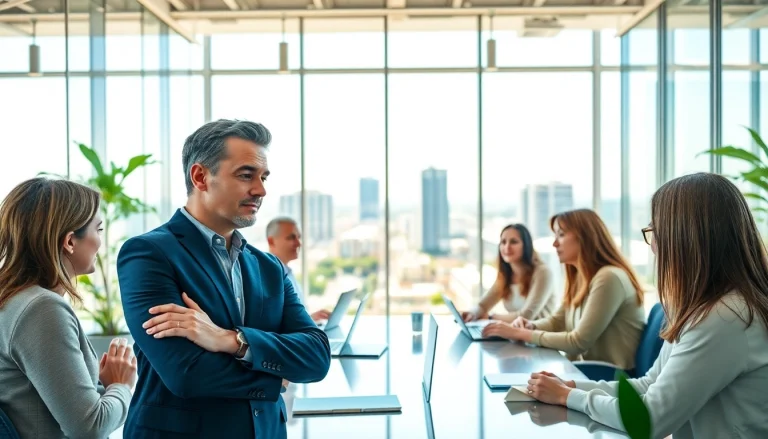 Engaging session with a business coach san diego inspiring clients in a modern office.